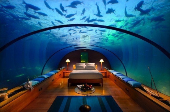 Unterwasser Schlafzimmer